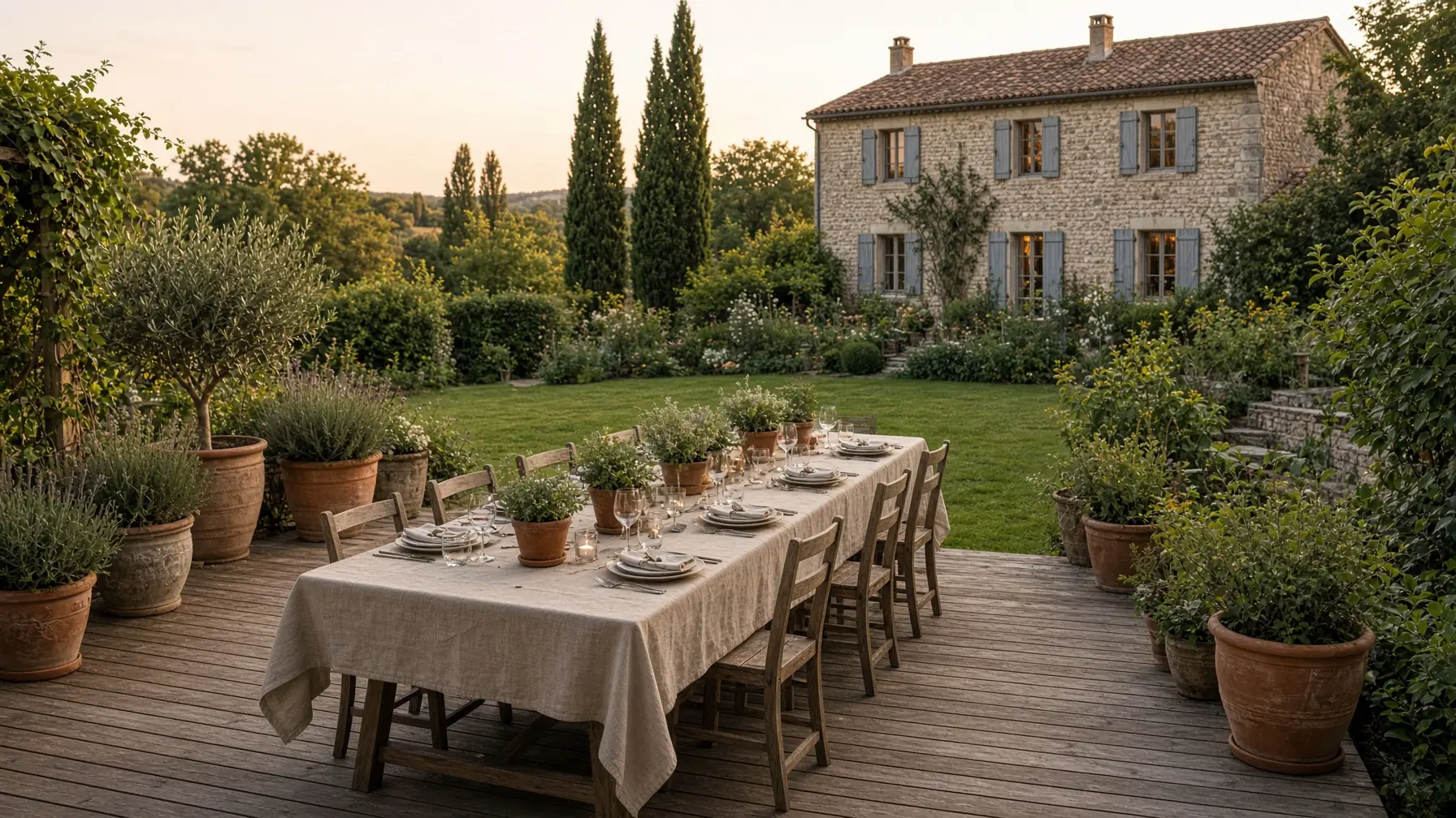 Table au jardin