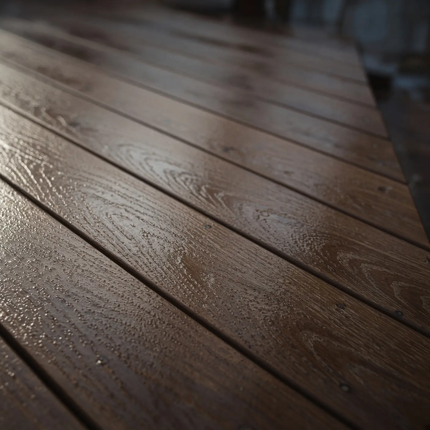 Détail de lames de terrasse en bois