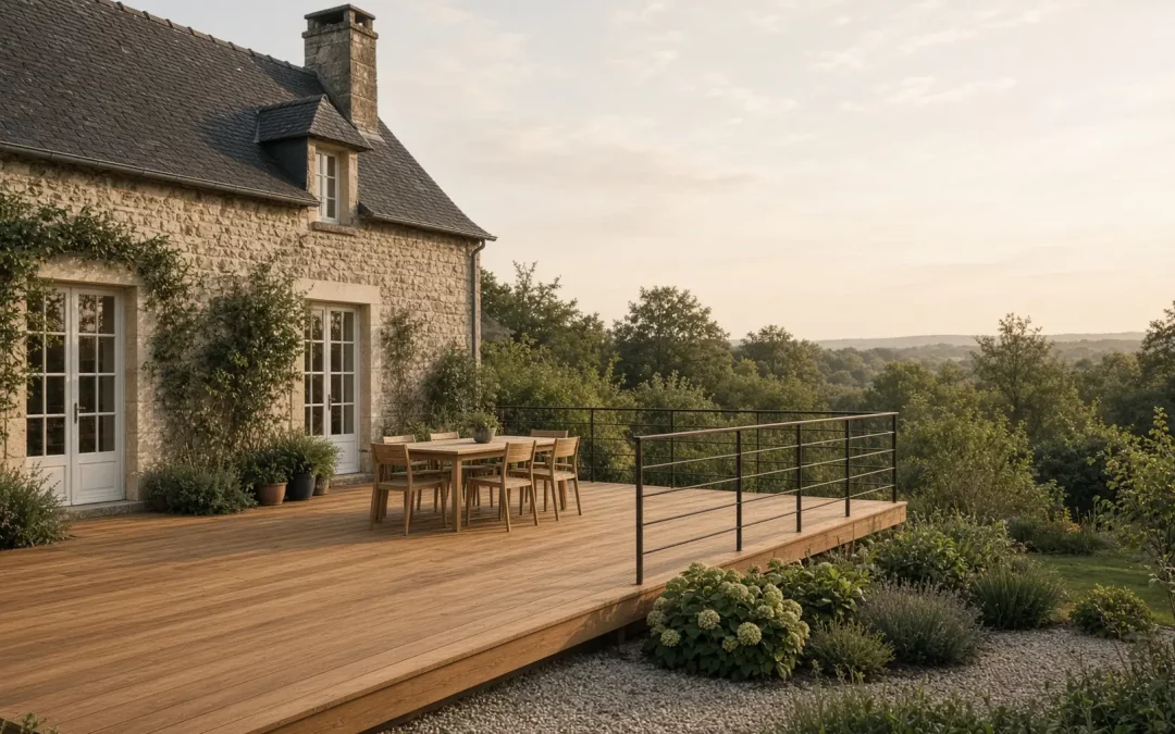 Platelage au jardin